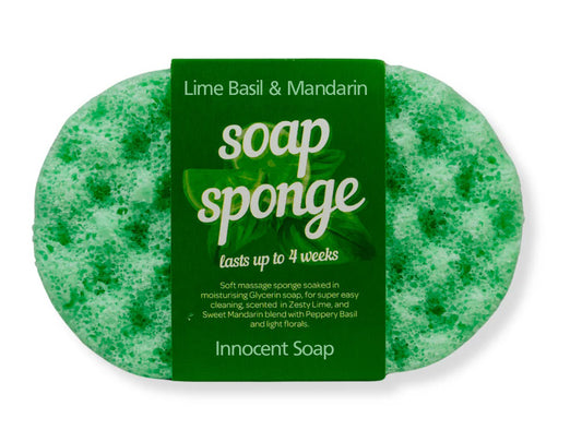 Lime Basil and Mandarin Soap Sponge